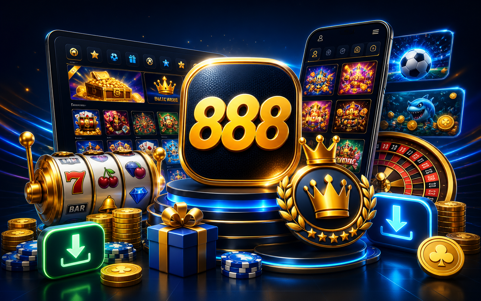 Mega888 promotion and VIP rewards digital casino visual